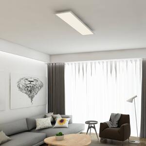 Briloner Panel LED Piatto, czujnik, 119,5 x 29,5 cm Piatto, biały / opal, przedpokój, metal, nowoczesny
