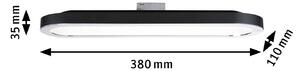Paulmann URail panel LED 7W 2 700 K czarny matowy