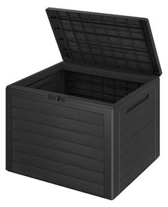 Pojemnik do przechowywania WOODEBOX, 190L,78x44x55cm, antracytowa Prosperplast