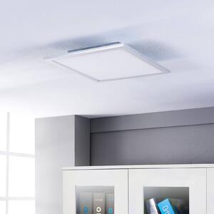 Panel LED Livel Lindby, możliwość ściemniania, aluminiowy / szary / cynkowy, kuchnia, tworzywo sztuczne, nowoczesny