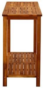 Ogrodowy stolik konsolowy, 110x40x75 cm, lite drewno akacjowe