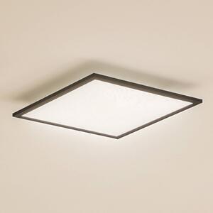 Lindby Panel LED Enhife, czarny, 40 x 40 cm, metalowy, 4000K