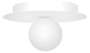 Biała nowoczesna lampa sufitowa ze szklanym kloszem - A678 T5-M40