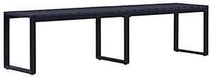 Czarna ławka ogrodowa 180 cm N2-E73