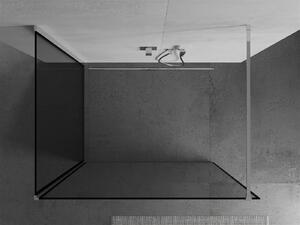 Mexen Kioto ścianka prysznicowa Walk-in 90 x 70 cm, czarny wzór, chrom - 800-090-212-01-70-070