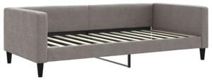 Sofa z materacem do spania, kolor taupe, 100x200 cm, tkanina