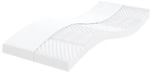 Sofa rozsuwana z materacami, ciemnoszara, 90x200 cm, tkanina