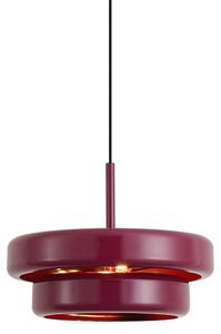 Retro Lampa Wisząca Śliwkowa z Metalowym Kloszem - Ophelia