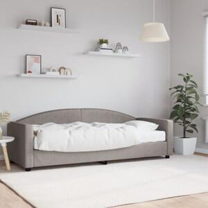 Sofa z materacem do spania, kolor taupe, 80x200 cm, tkanina