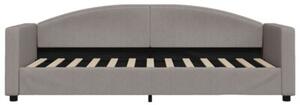 Sofa z materacem do spania, kolor taupe, 80x200 cm, tkanina