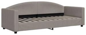 Sofa z materacem do spania, kolor taupe, 80x200 cm, tkanina