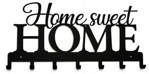 Wieszak na ubrania 57cmx26cm Home sweet Home Metal Czarny PROMOCJA I ArtDHome