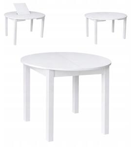 Stół rozsuwany okrągły 85/125cm blat 1,8cm Biały Alaska PROMOCJA I ArtDHome