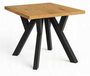 Stół ława 60x60 blat 3,6cm Metal Dąb Craft PROMOCJA I ArtDHome