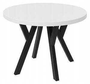 Stół ława okrągły 80cm blat 3,6cm Metal Biały Alaska PROMOCJA I ArtDHome