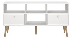 Biała szafka pod TV 117x61 cm Bodo – Tvilum