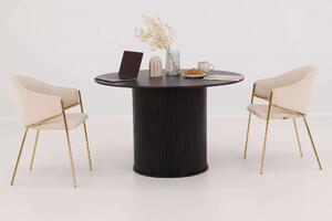 EMWOmeble Stół okrągły 120cm ART0002 czarny