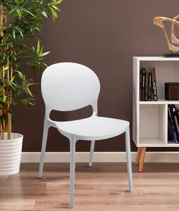 Białe krzesło tarasowe - Iser