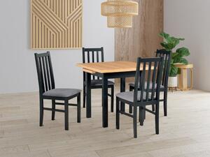 MebleMWM Zestaw stół i 4 krzesła drewniane MAX 7 + BOS 10