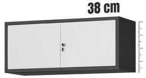 Nadstawka na szafę EWA, 900 x 380 x 400 mm, antracytowo-biała