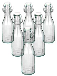 Szklana butelka z zamknięciem clip, 0,5 l, 6 szt