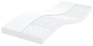 Sofa rozsuwana z materacami, żółta, 80x200 cm, aksamit