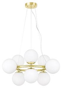 NOWOCZESNA LAMPA WISZĄCA KLASYCZNE ZŁOTO LEDO W9