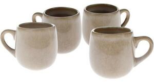 Zestaw 4 ceramicznych kubków Warm 100 ml, beżowy