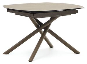Rozkładany stół z dodatkowym blatem z ceramicznym blatem 100x130 cm Yodalia – Kave Home