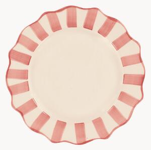 Ręcznie malowany talerz śniadaniowy Scalloped