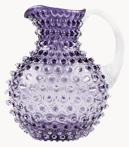 Dzbanek ze szkła dmuchanego Hobnail, 2 l