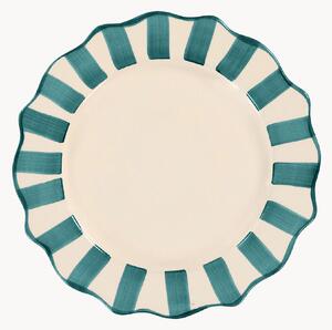 Ręcznie malowany talerz śniadaniowy Scalloped