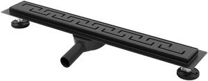 Rea Greek odpływ liniowy 60 cm czarny mat REA-G8023
