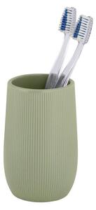 Zielony kubek na szczoteczki do zębów ceramiczny Fablo – Wenko