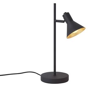 Nowoczesna lampa stołowa czarna ze złotem 1-światłowa - Magno