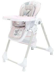 Baby Mix Krzesełko dla dzieci do karmienia, różowy