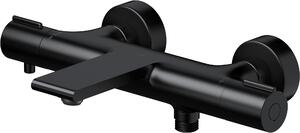 Cersanit Virgo bateria wannowo-prysznicowa ścienna termostatyczna czarna S951-562