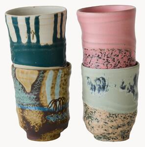 Komplet ręcznie malowanych kubków Artist Ceramics, 4 elem