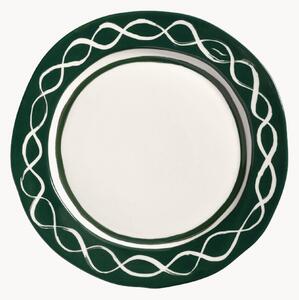 Komplet ręcznie malowanych talerzy śniadaniowych z porcelany Festivo, 2 elem