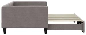 Sofa rozsuwana, kolor taupe, 100x200 cm, tkanina