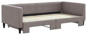 Sofa rozsuwana, kolor taupe, 100x200 cm, tkanina