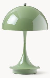 Mała mobilna lampa stołowa LED z Panthella 160, projekt Verner Panton