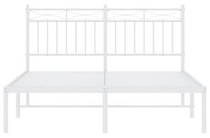 Białe metalowe łóżko małżeńskie 180x200 cm - Envilo