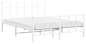 Metalowe białe łóżko loftowe 200x200 cm - Estris
