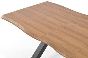 Stół do jadalni rozkładany NORDEN 145-185 cm - brązowy