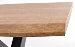Stół do jadalni rozkładany NORDEN 145-185 cm - brązowy