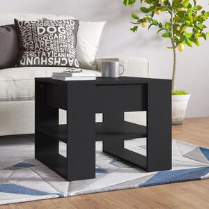 Stolik kawowy, czarny, 55,5x55x45 cm, materiał drewnopochodny
