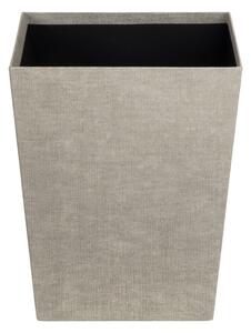 Beżowy biurowy kosz na śmieci Sofia Canvas Paper Laminate – Bigso