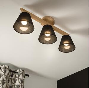 Brilagi Brilagi - LED Żyrandol natynkowy ANTHONY 3xE14/40W/230V dąb/czarny BG1446
