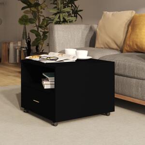 Stolik kawowy, czarny, 55x55x40 cm, materiał drewnopochodny